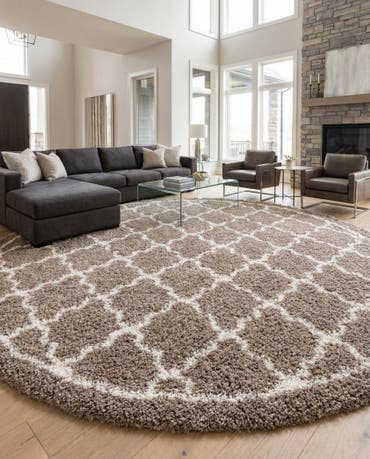  10' x 10' Infinity Shag Round Rug
