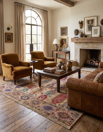 5' 2 x 6' 9 Hand Knotted Ariana Ziegler Rug