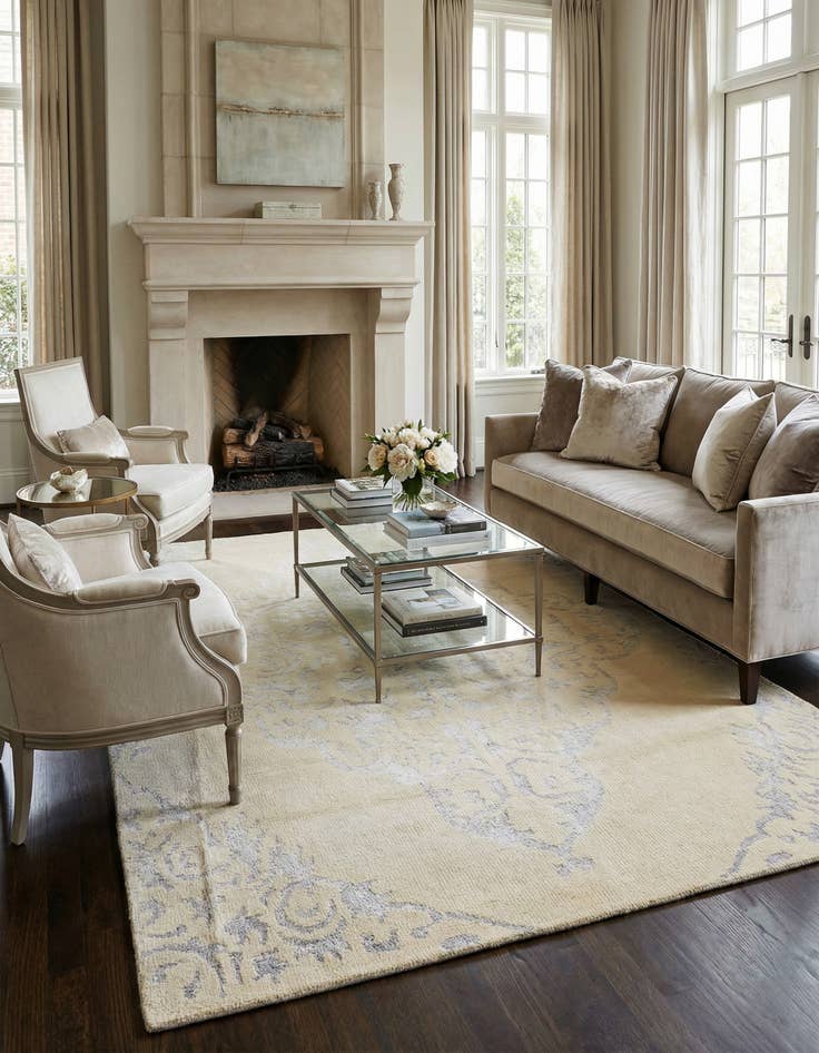 Detail image of 5' 7 x 9' Hand Knotted Darya Rug