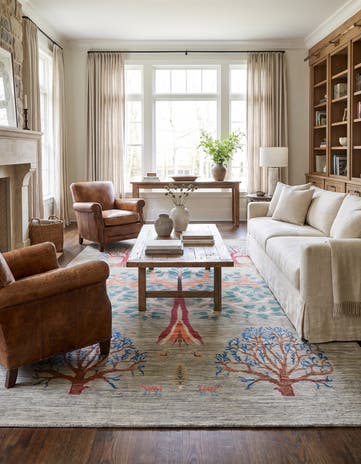 6' x 9' 4 Hand Knotted Ariana Ziegler Rug