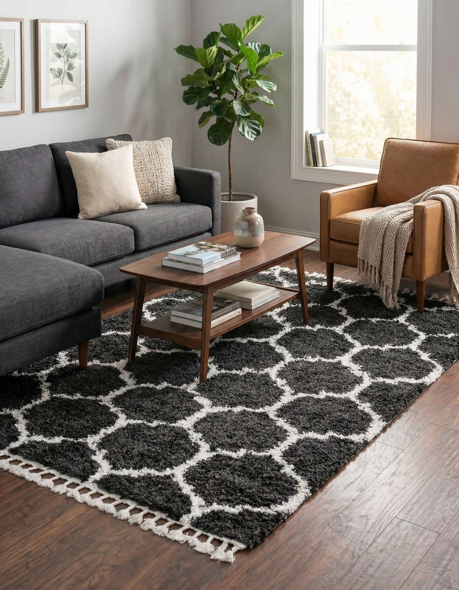 4' x 6' Athena Shag Rug