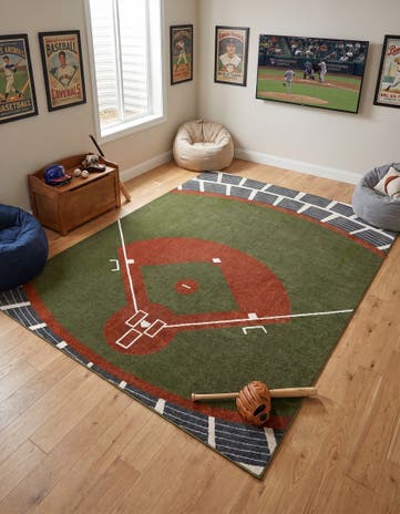 7' 10 x 10' Sports Washable Rug