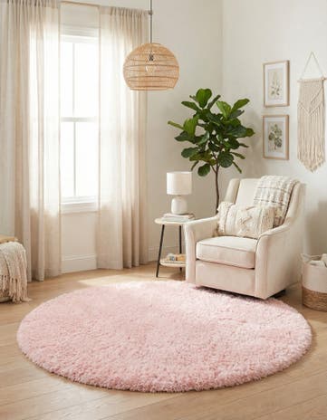 6' 7 x 6' 7 Infinity Shag Round Rug