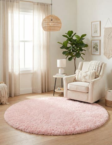 6' 7 x 6' 7 Infinity Shag Round Rug