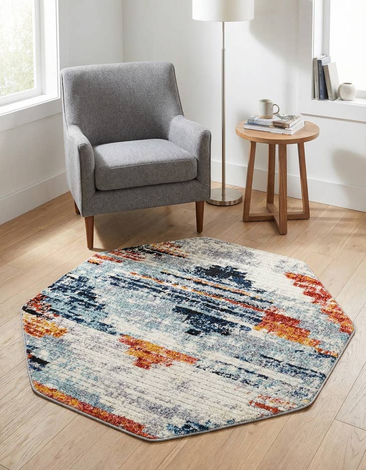 Detail image of 4' x 4' Tucson Octagon Rug