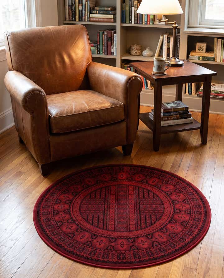 3' x 3' Bokhara Round Rug