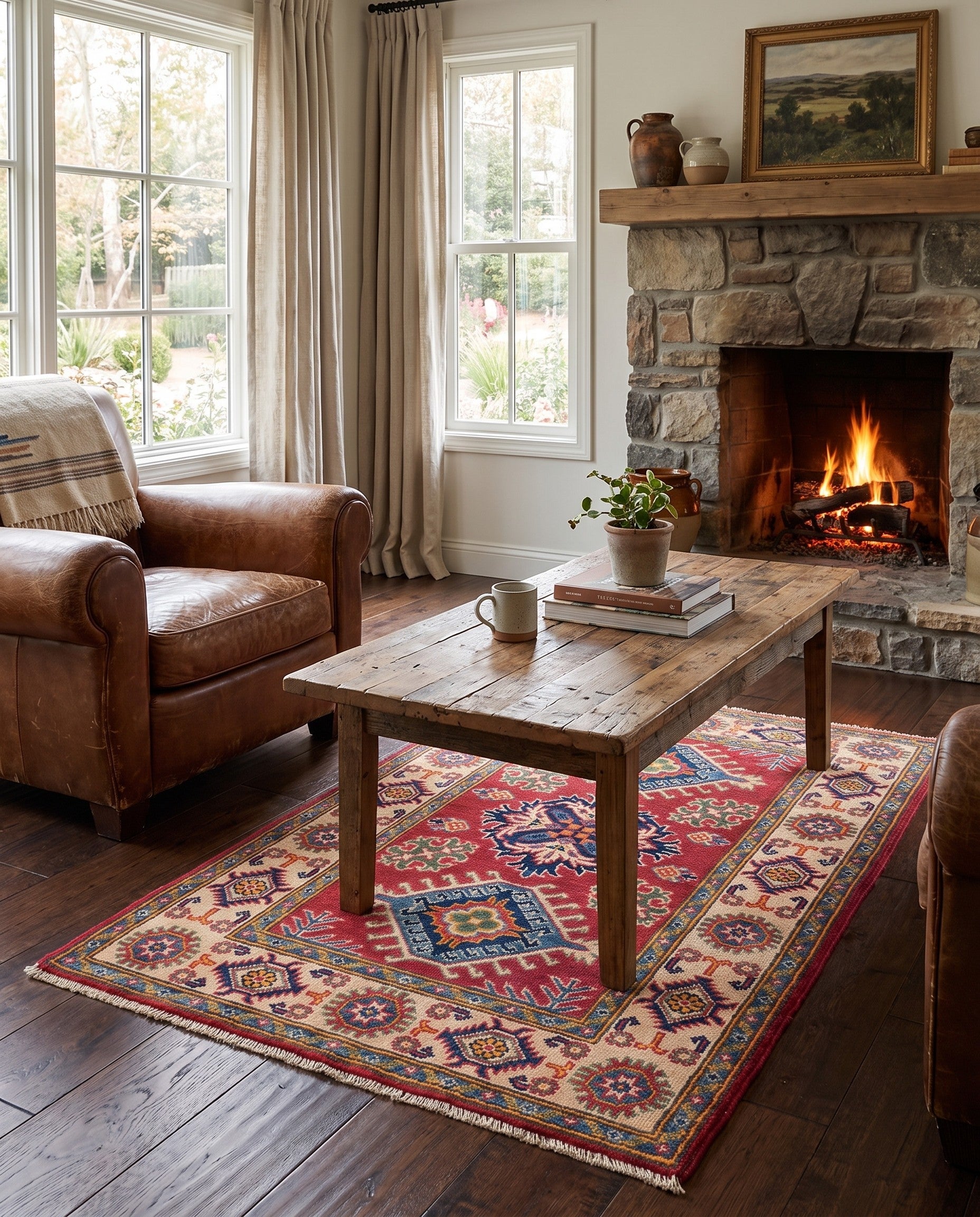 2' 8 x 3' 10 Hand Knotted Kazak Rug