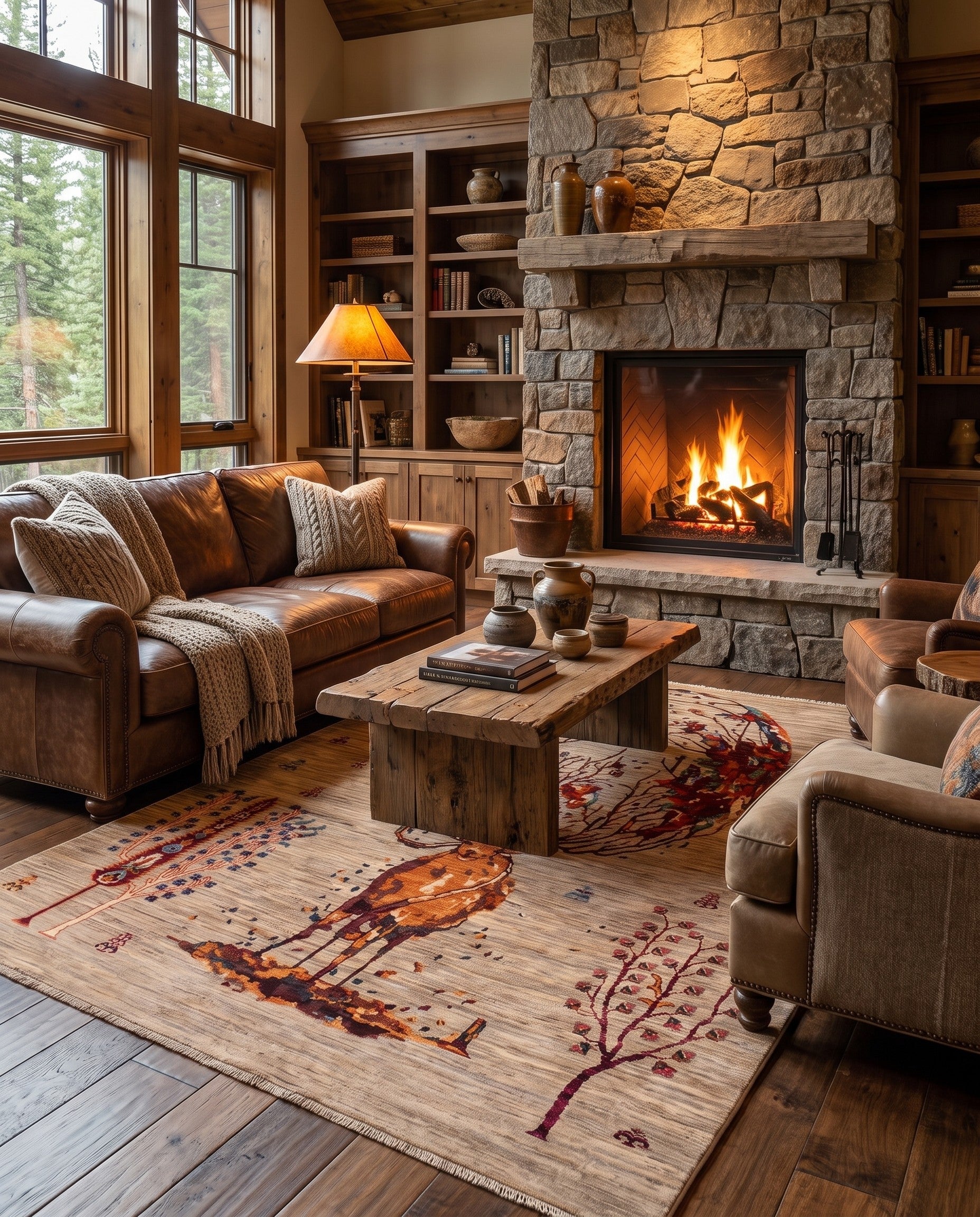 5' 3 x 7' Hand Knotted Ariana Ziegler Rug