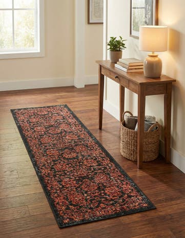 Black Lucerne Runner Rug