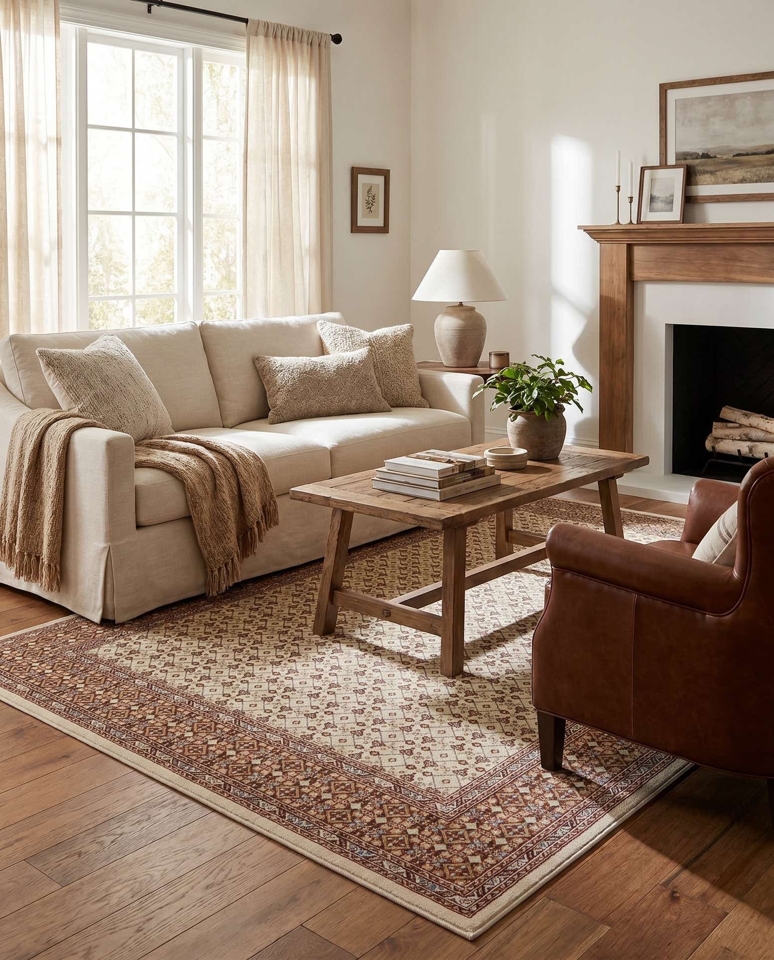 5' 3 x 8' Nain Design Rug