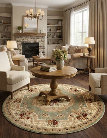 7' x 7' Chateau Round Rug