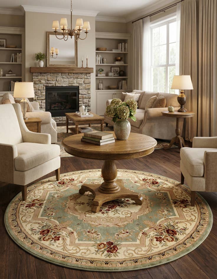 Detail image of 7' x 7' Chateau Round Rug