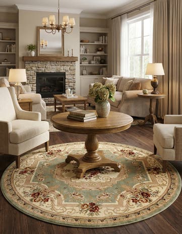 7' x 7' Chateau Round Rug