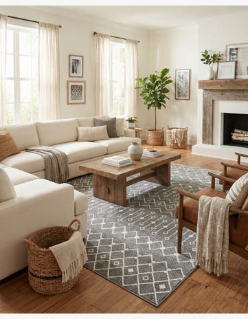 10' x 10' Moroccan Trellis Square Rug