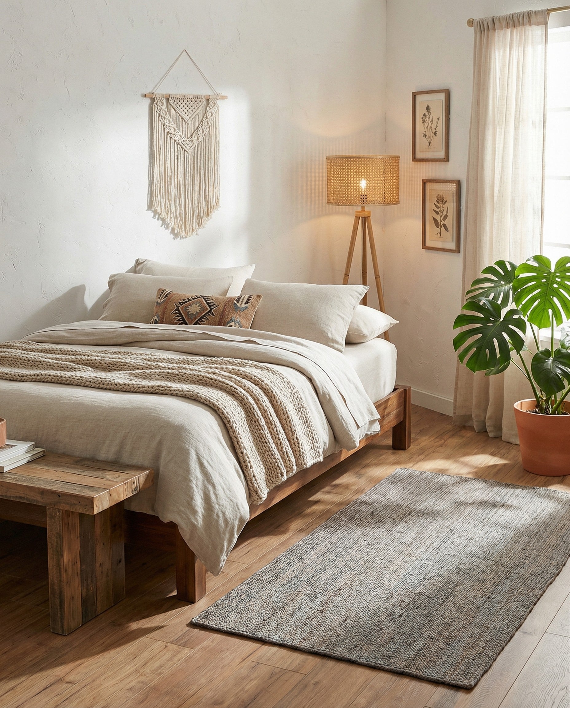 3' 3 x 5' 1 Handmade Braided Jute Rug