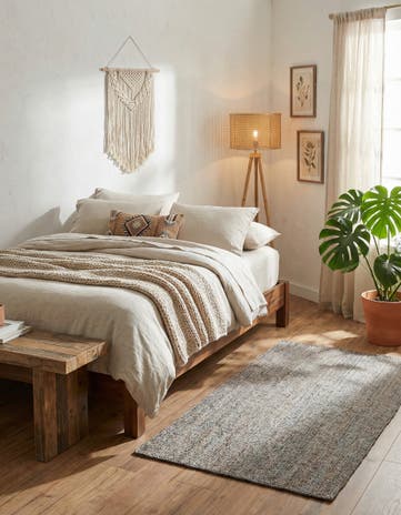 3' 3 x 5' 1 Handmade Braided Jute Rug