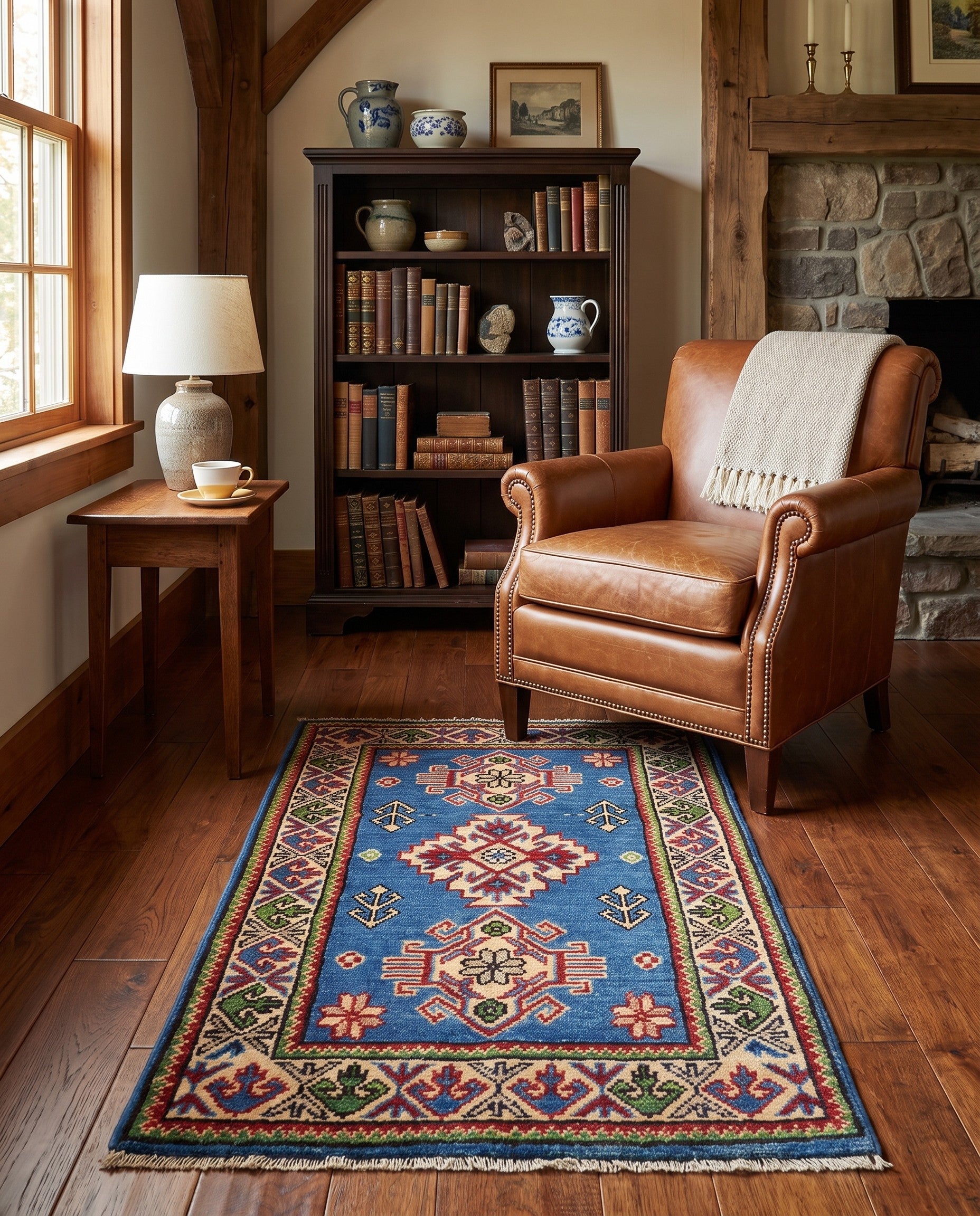2' x 3' 6 Hand Knotted Kazak Rug