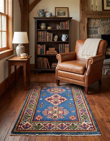 2' x 3' 6 Hand Knotted Kazak Rug