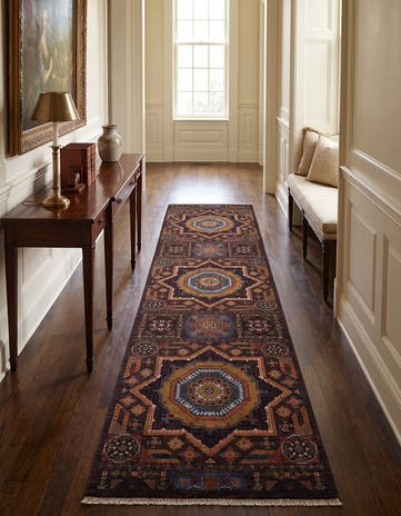2' 8 x 9' 11 Hand Knotted Mamluk Ziegler Runner Rug