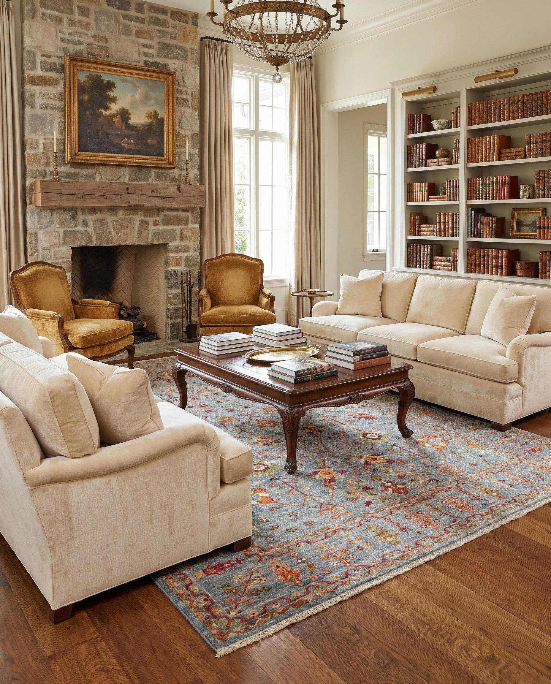 6' 11 x 9' 9 Hand Knotted Ariana Ziegler Rug