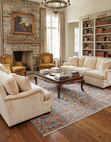 6' 11 x 9' 9 Hand Knotted Ariana Ziegler Rug