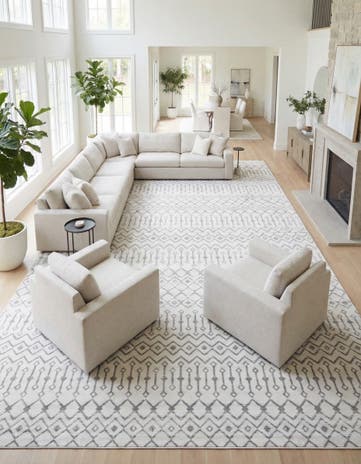10' 8 x 16' 5 Kasbah Trellis Rug