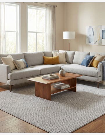 Twilight Stone Gray Textura Designer Rug