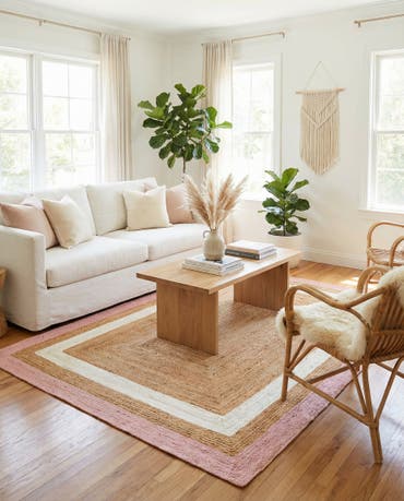  7' 10 x 10'  Hand Braided Jute Rug