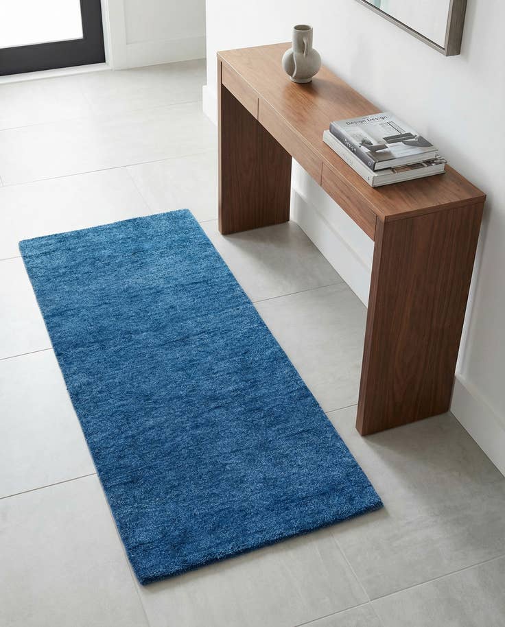 Detail image of 2' 4 x 4' 8 Hand Knotted Kashkuli Gabbeh Wool Runner Rug