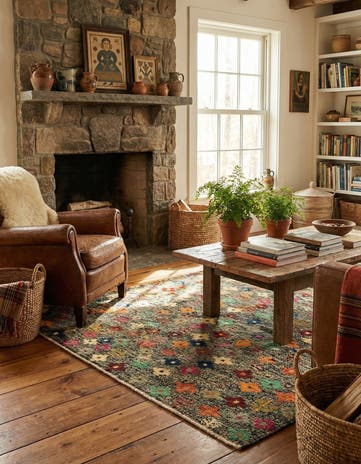 4' 4 x 5' 11 Hand Knotted Balouch Wool Rug