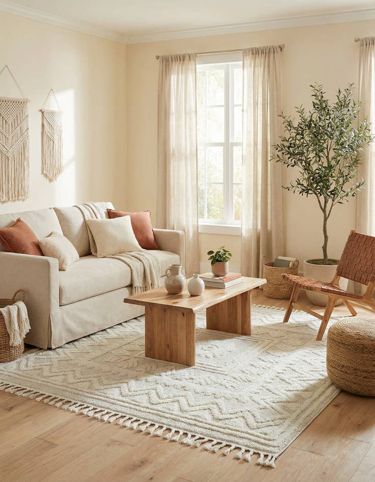 Detail image of 7' 10 x 7' 10 Boho Square Rug