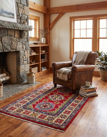 2' 7 x 3' 10 Hand Knotted Kazak Rug