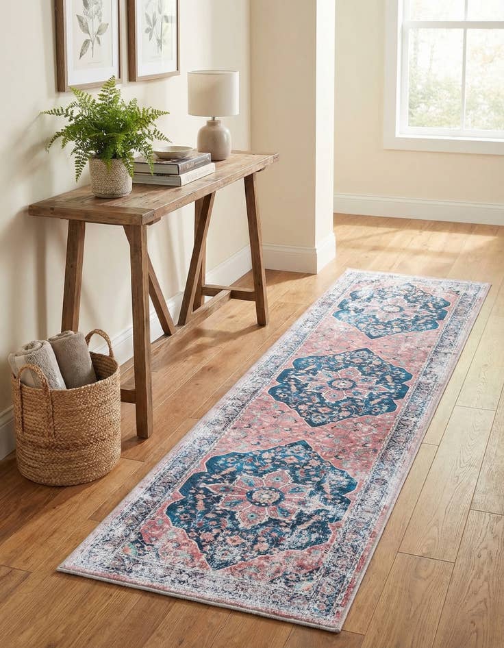 Detail image of 2' x 8' Washable Yara Runner Rug