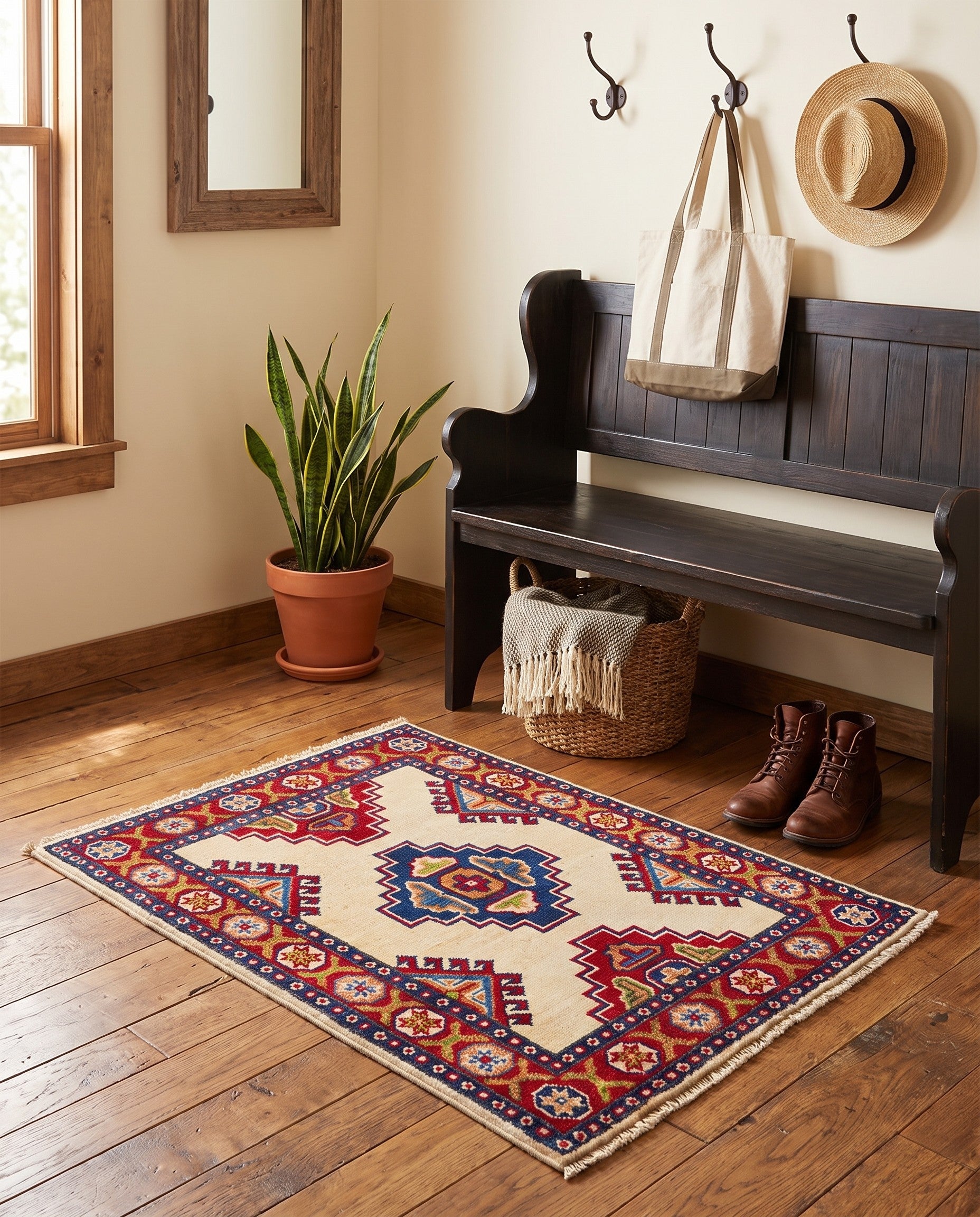 2' 2 x 3' Hand Knotted Kazak Rug