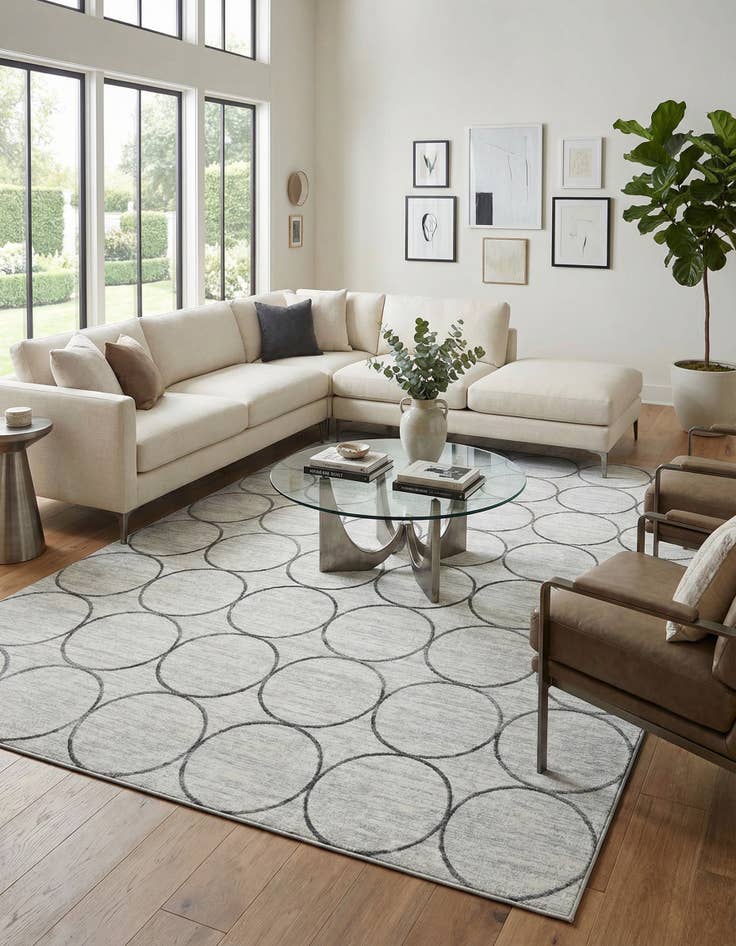 Detail image of 9' 10 x 14' Lattice Trellis Rug