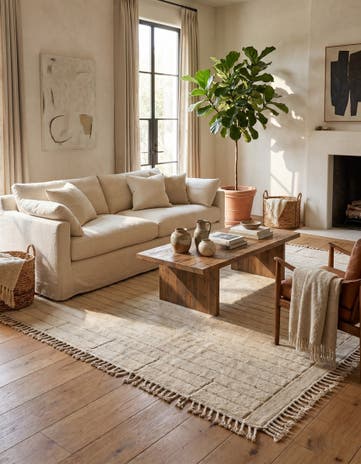 8' 4 x 11' 6 Hand Knotted Moroccan Wool Rug