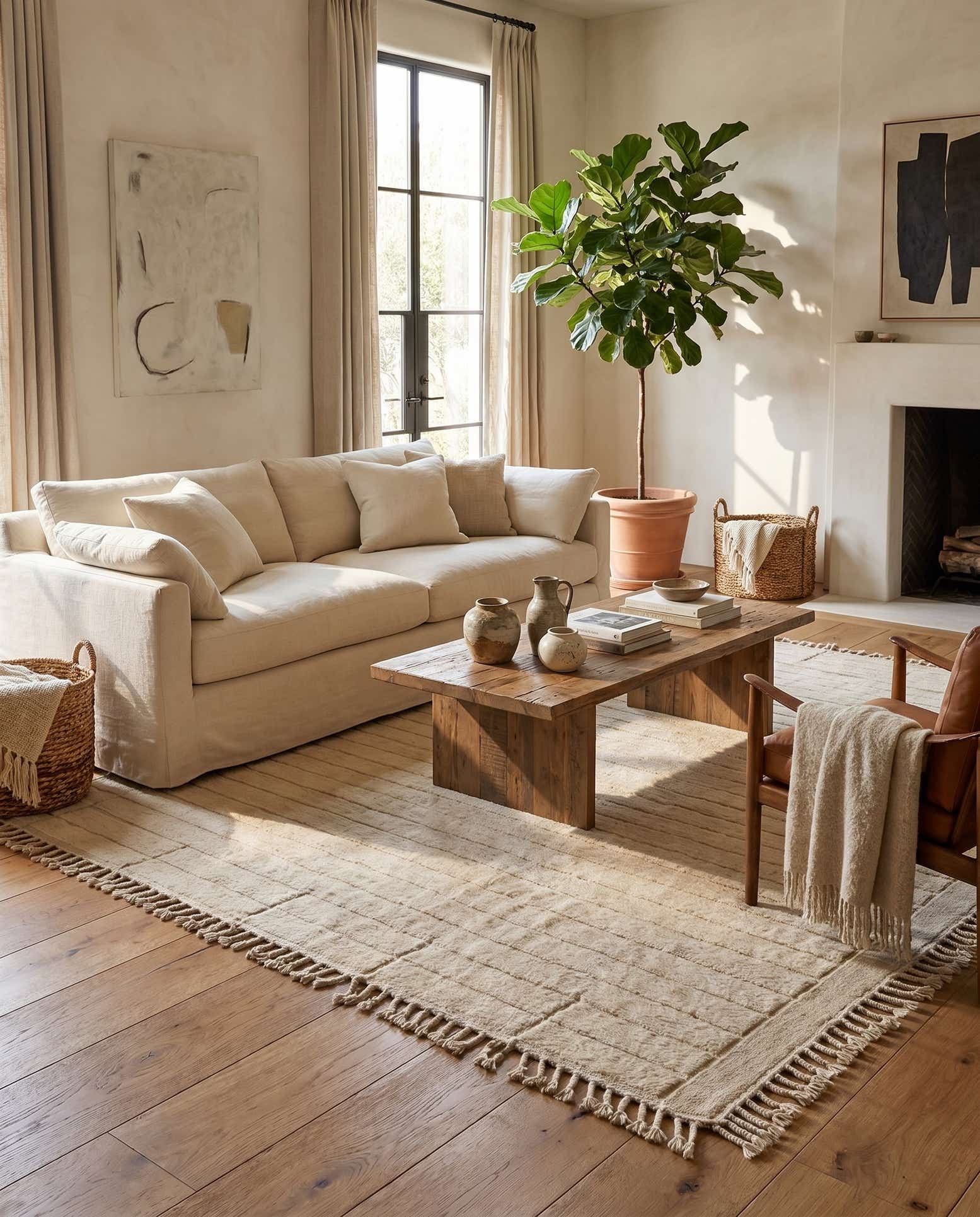 8' 4 x 11' 6 Hand Knotted Moroccan Wool Rug