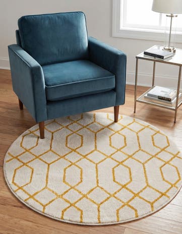 3' x 3' Marilyn Monroe&trade; Glam Trellis Round Rug