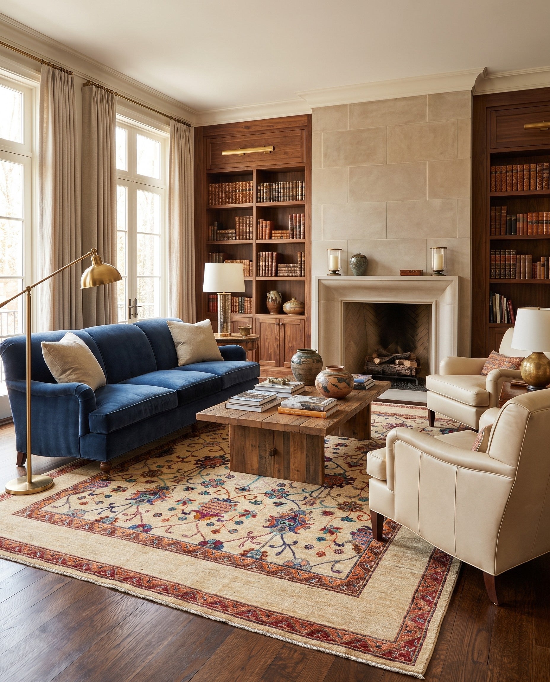 7' 1 x 10' Hand Knotted Ariana Ziegler Rug