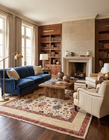 7' 1 x 10' Hand Knotted Ariana Ziegler Rug