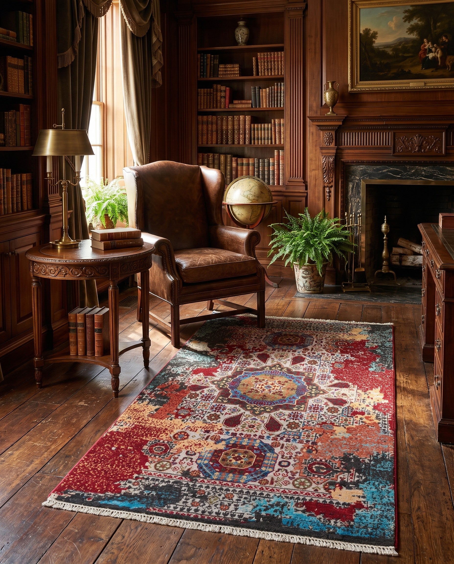 3' 3 x 5' 2 Hand Knotted Mamluk Ziegler Rug