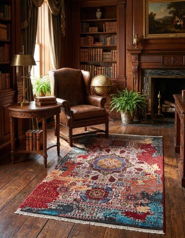 3' 3 x 5' 2 Hand Knotted Mamluk Ziegler Rug