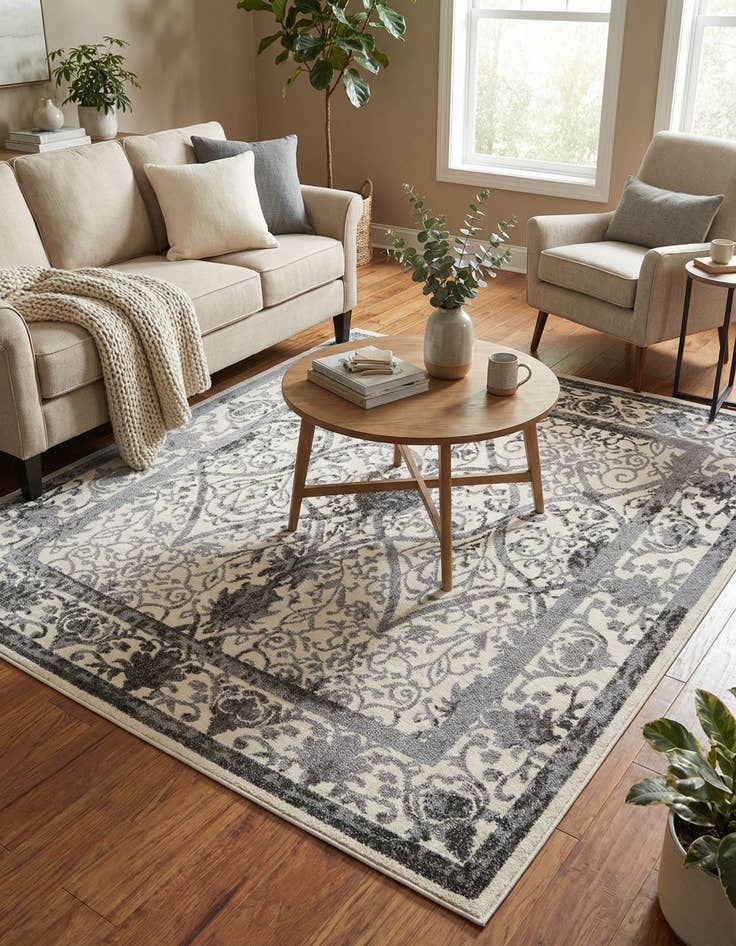 Detail image of 6' x 6' Miranda Square Rug