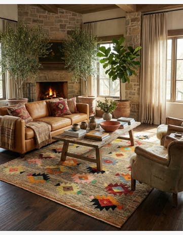 5' 8 x 7' 8 Hand Knotted Balouch Wool Rug