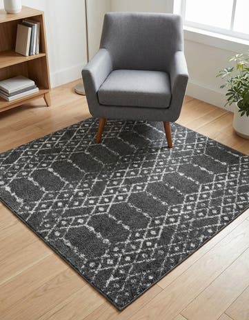 4' x 4' Paxon Trellis Square Rug