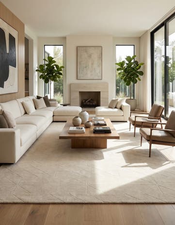 13' 1 x 18' 1 WoolCraft Geometric Rug