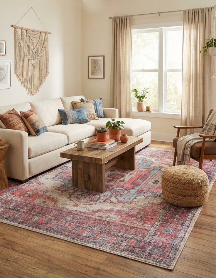 Detail image of 9' 2 x 12' Washable Maahru Rug