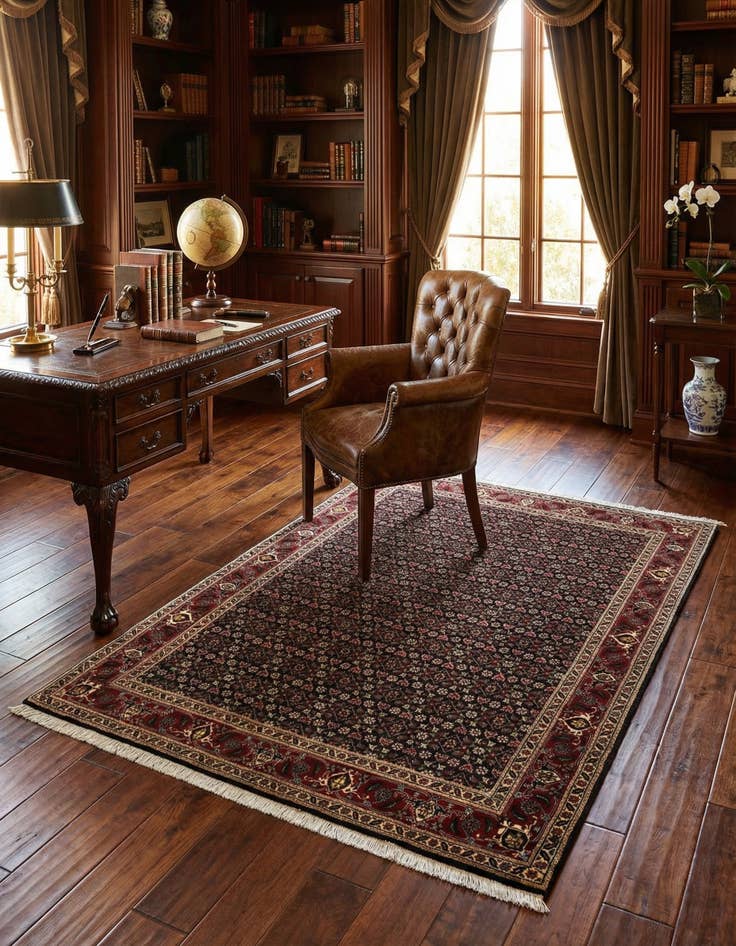 Detail image of 3' 6 x 4' 11 Tabriz Mahi Rug