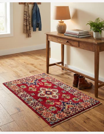 2' x 3' 1 Hand Knotted Kazak Rug