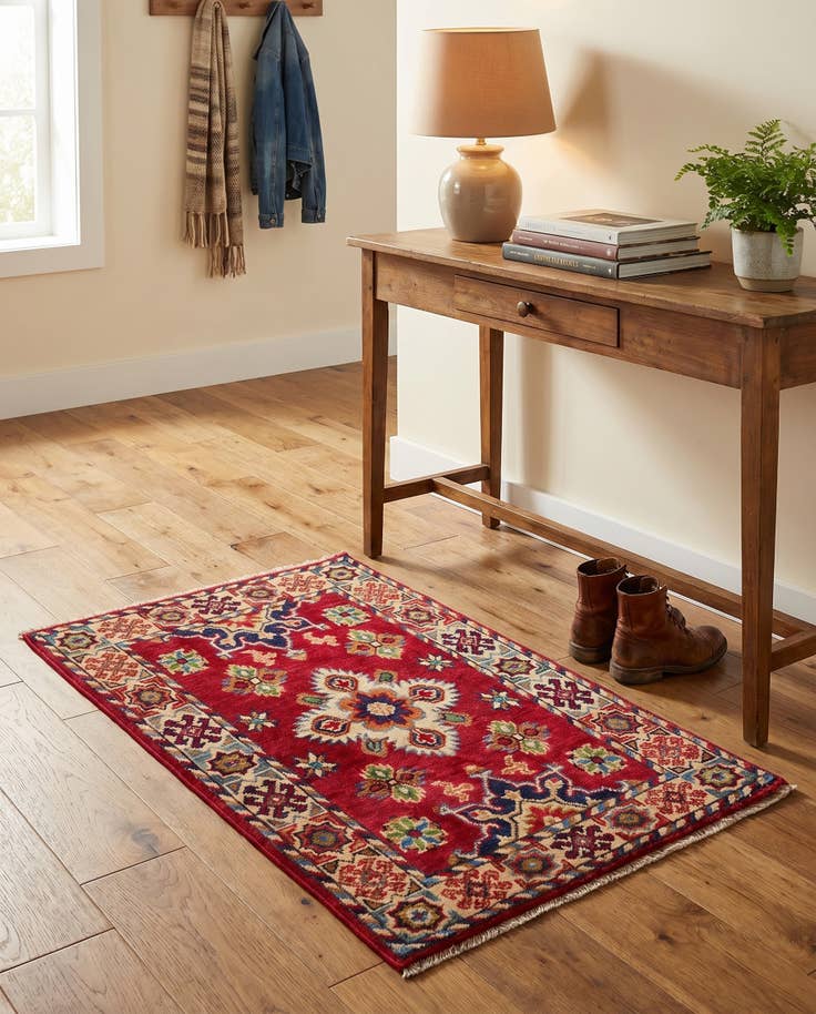 Detail image of 2' x 3' 1 Hand Knotted Kazak Rug